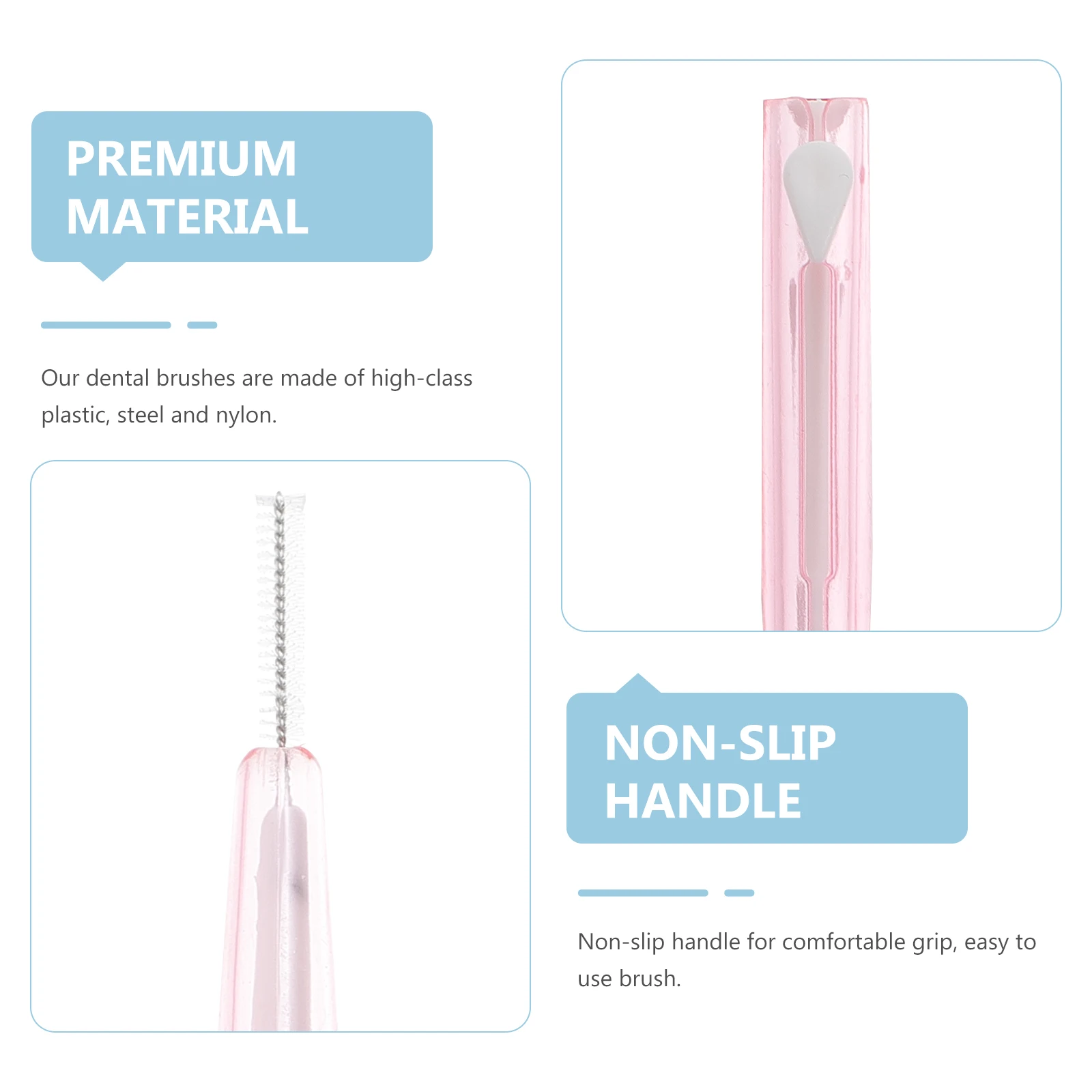 

60pcs Interdental Brush Teeth Cleaning Tool Supple Bristles Remove Tartar Prevent Decay Portable al Care Small Size Lightweight