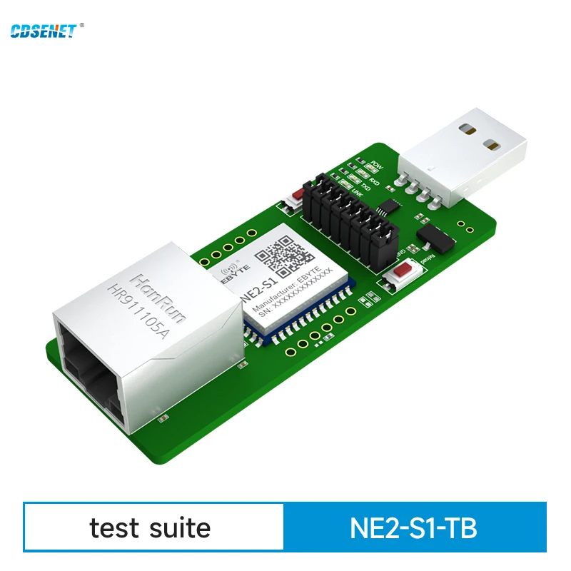 

Test Development Board TTL Serial to RJ45 Ethernet Wireless Module CDSENET NE2-S1-TB Modbus Gateway TCP-RTU MQTT DNS Low Power