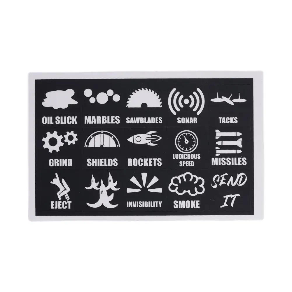 الجدة سيارة زر ملصق مزخرفة أداة التسمية ملصق زر الروك وحدة التحكم الخمول الداخلية K0W6