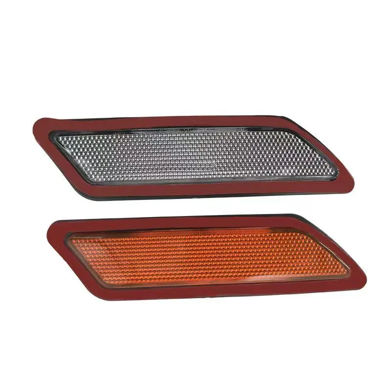 Pair Front Side Bumper Marker Reflector Light Lamp Fit for BMW 3-Series F30 2013- 2015 Yellow Lens OEM：63147274521 63147274522