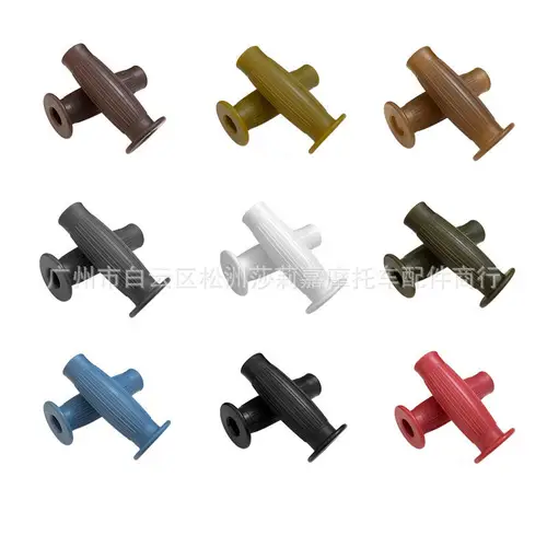 Vintage Rubber Motorcycle Handlebar Grip 7/8" 22MM 1" 25MM Universal Moto Handle Bar Cafe Scooter Accessories Motorbike Parts - Image 3