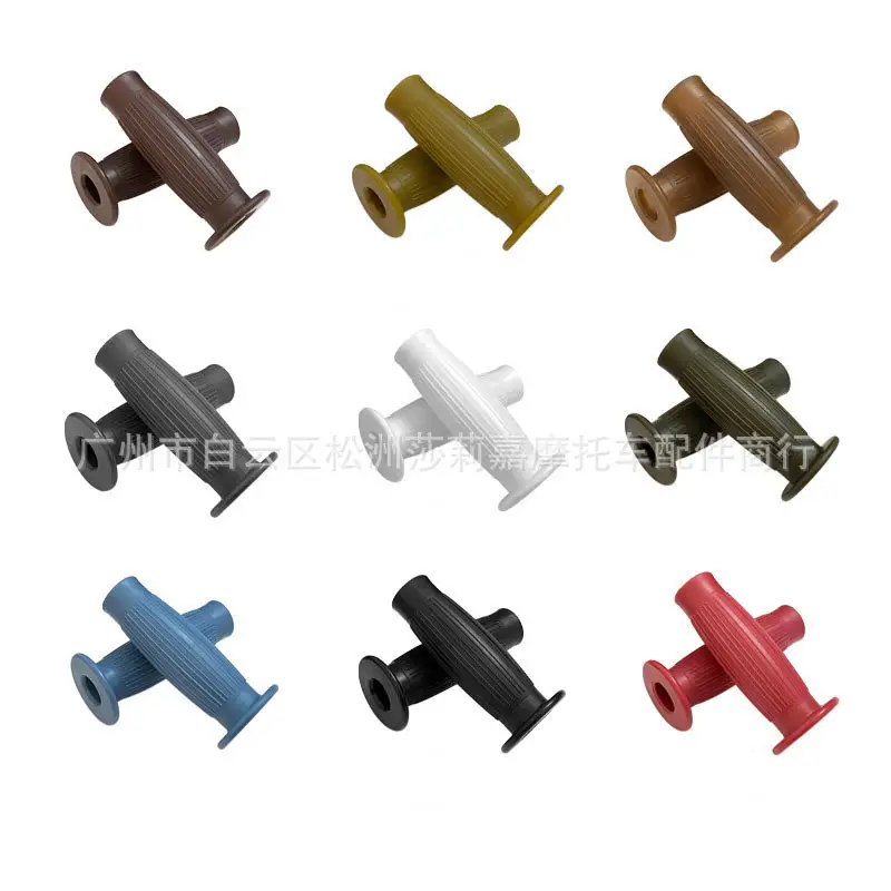 Vintage Rubber Motorcycle Handlebar Grip 7/8" 22MM 1" 25MM Universal Moto Handle Bar Cafe Scooter Accessories Motorbike Parts - Image 3