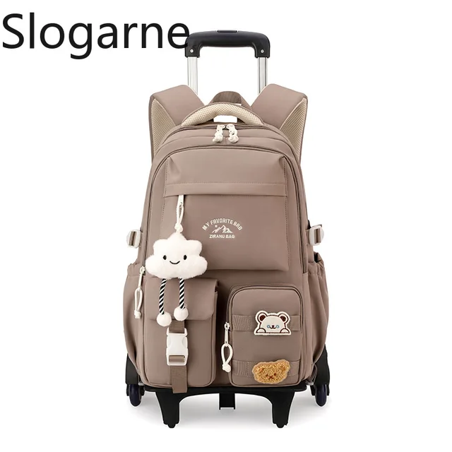2026 Children Wheeled Backpack Students Schoolbag Rolling Backpacks Bag Kids School Trolley Bookbag Girls School Bag with Wheels 4 2026 Children Wheeled Backpack Students Schoolbag Rolling Backpacks Bag Kids School Trolley Bookbag Girls School Bag – view 4
