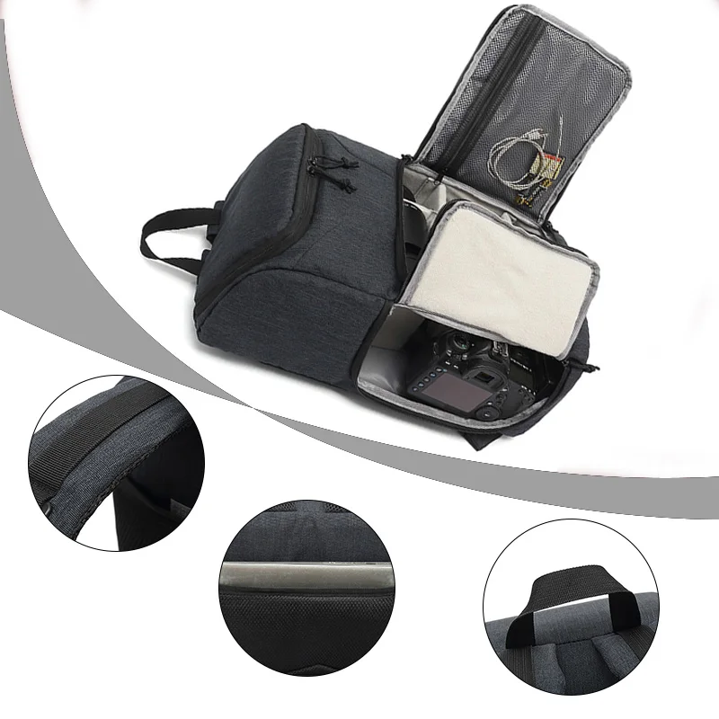 Sac étanche pour appareil Photo, sac à dos pour Canon, Nikon, Sony, Xiaomi, ordinateur Portable DSLR, trépied de voyage Portable, pochette pour objectif, sac vidéo