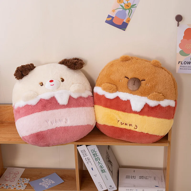 Capybara PandaPillow Quilt Pillow Folding Air Conditioning Blanket Car Interior Cushion Pillow 2-in-1 Office Nap Cushion Blanket
