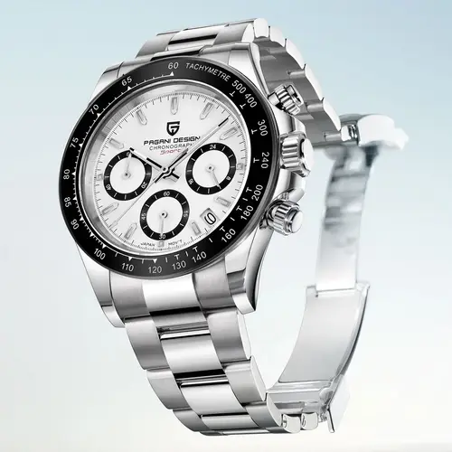 PAGANI DESIGN 2025 nuevos relojes para hombre, cronógrafo deportivo, reloj de cuarzo con fecha automática, reloj de pulsera resistente al agua con cristal de zafiro AR para hombre