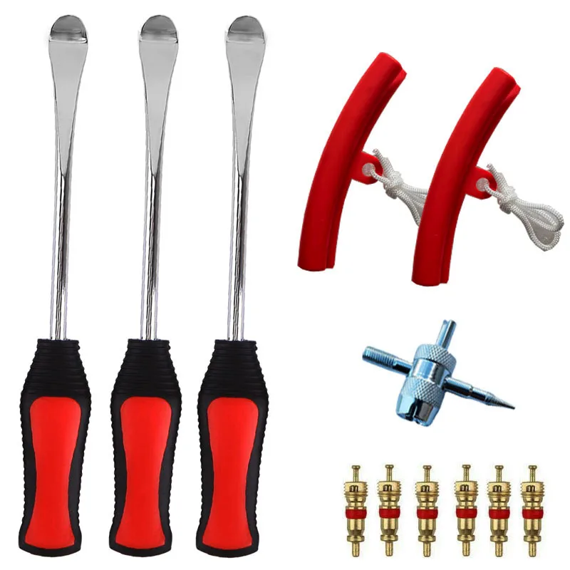 Tire Spoon Lever Crowbar Set, Flat Tire Pry Bar, Motorcycle Car Tire Repair Tools