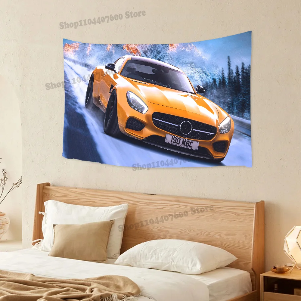 Sports Car M-Mercedes-G Tapestry Printed Tapestry Decoration canvas Travel Used for advertising creative Birthday Gift