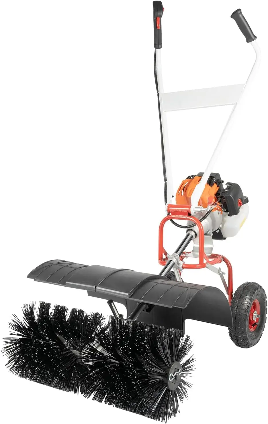 

Gas Walk-Behind Snow Sweeper, 2-Stroke 52CC 2.5HP Gasoline Snow Sweeper Broom Cleaning Machine Artificial Grass Sweeper