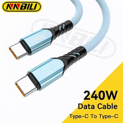 NNBILI 240W USB C To Type C Cable Super Fast Charging PD Type C Data Cable For iPhone 15 16 Xiaomi Samsung Huawei PC Macbook 