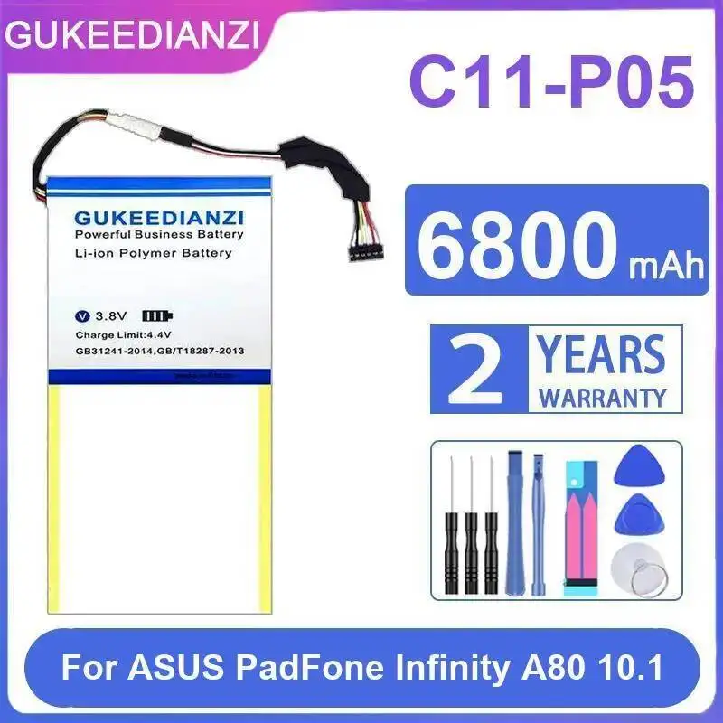 

Good Low-Temperature Performance Tablet Battery 6800Mah C11-P05 For Asus Padfone Infinity A80 10.1