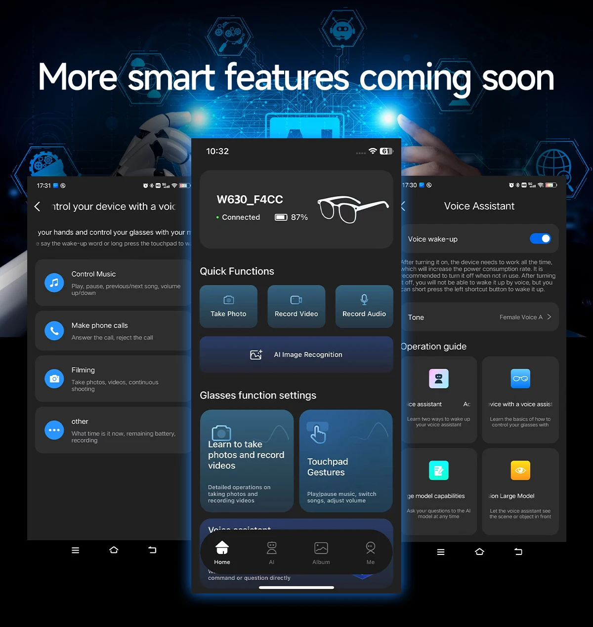 2026 Neue KI-Smart-Brille mit 120+ Sprachübersetzung, 800W Pixel Kamera, Video-Musikplayer, Anruffunktion, Business 8K Farbwechsel-Brille für Herren – Detail 14
