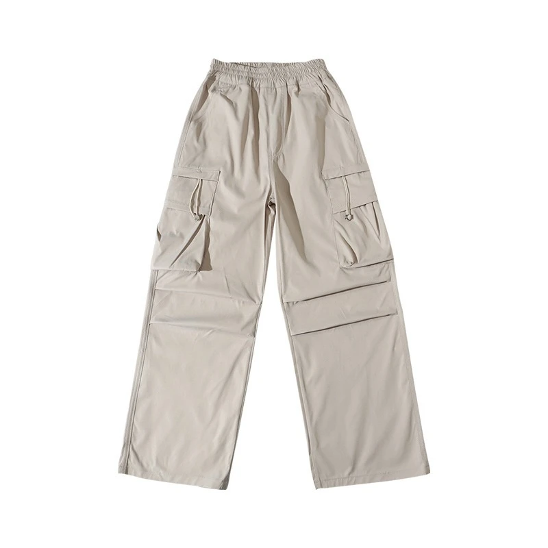 

2026 Girls‘ Loose Cargo Pants for Summer, Breathable Sporty Trousers for Big Kids, Casual Bottoms New Arrival