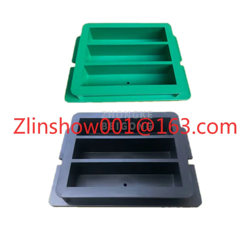 40*40*160mm Black Plastic Three Gang Cement Mortar Prism Mould/Concrete Cube Mould      50pcs/box