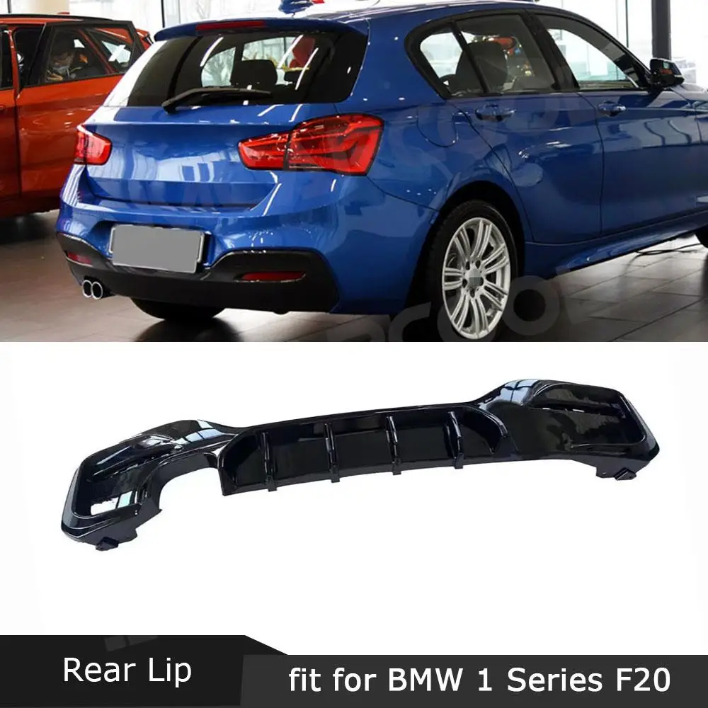 

ABS Gloss Black Rear Bumper Lip Diffuser Spoiler Splitters for BMW 1 Series F20 M Sport M135i M140i 2016- 2018 Car Accessorise