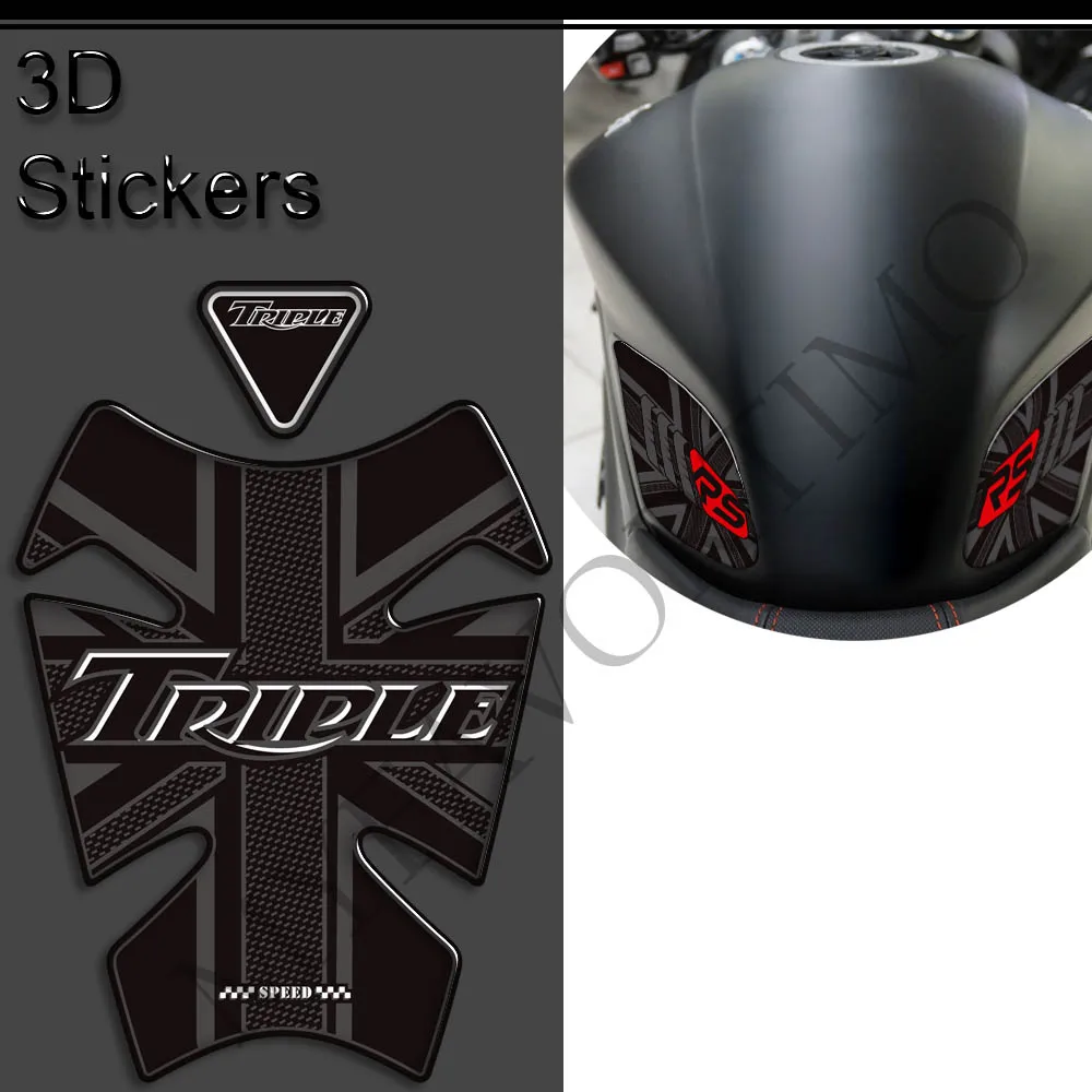 Speed Twin 900 For Triumph Speedmaster T100 T120 Street Cup Bobber MTE080 Bonneville Scrambler 1200 Thruxton R RS Tank Pad Grips