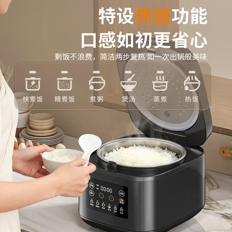 3L large capacity 316L stainless steel inner pot uncoated household multifunctional rice cooker