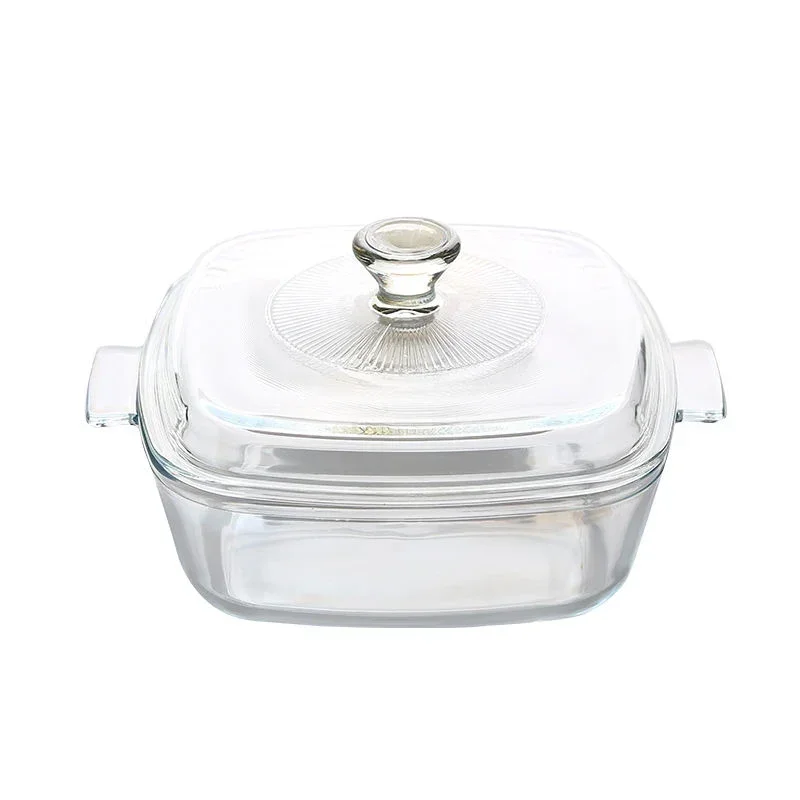 Tempered Glass Bowl with Lid Heat-resistant Soup Instant Noodle  Microwave Oven Suitable for One  Dual-use Salad