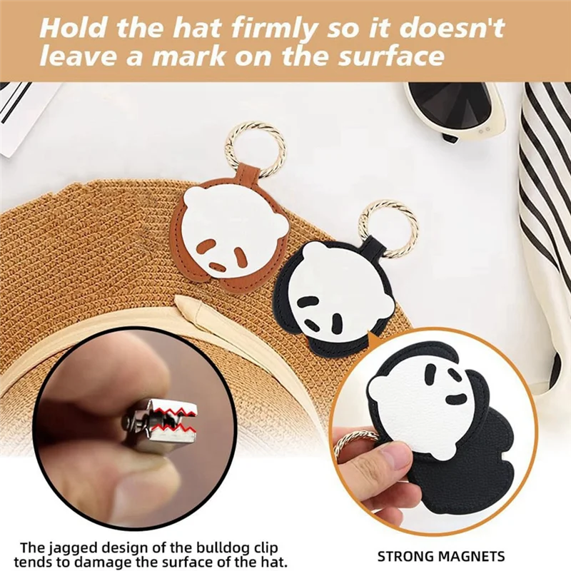 NUOVO-Clip per cappello, 2 pezzi Clip magnetica per cappello per borsa Porta cappello da viaggio Clip per cappelli per appendere cappelli per borsa Bagagli Tote Bag