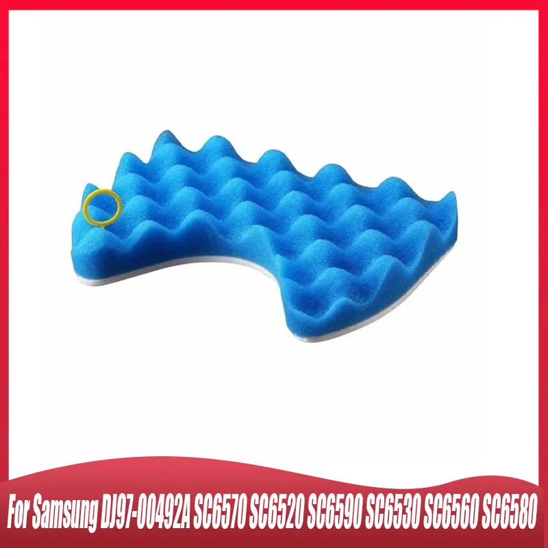For Samsung DJ97-00492A SC6570 SC6520 SC6590 SC6530 SC6560 SC6580 Vacuum Cleaner HEPA Filters Parts,Blue Sponge Filter Set