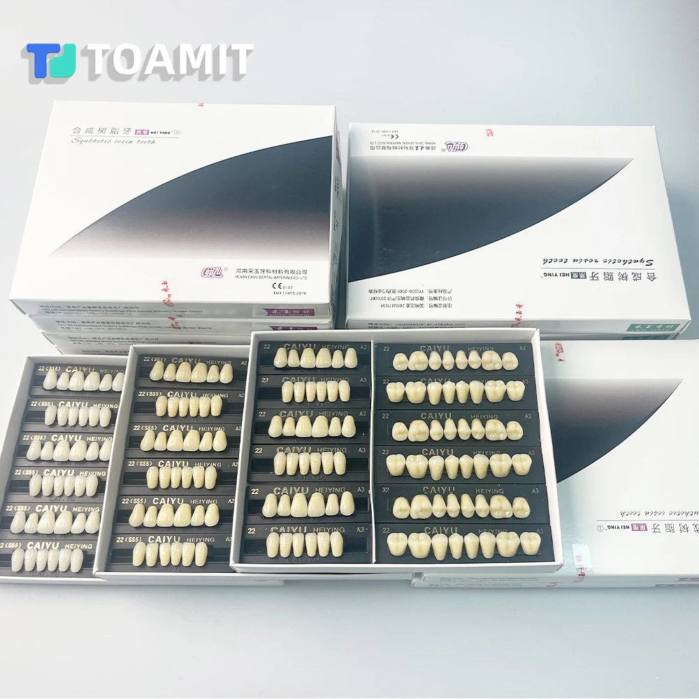 Picture 6: Dental Resin Teeth Anterior Posterior Full Mouth Set Teeth Mouth Fake Oral Care A1 A2 A3 Synthetic Polymer Resin False Teeth