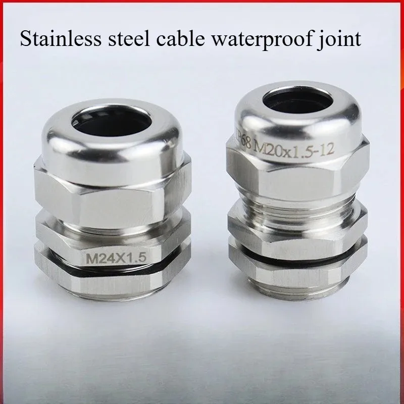 304 stainless steel cable waterproof joint explosion-proof glen head sealing lock mother