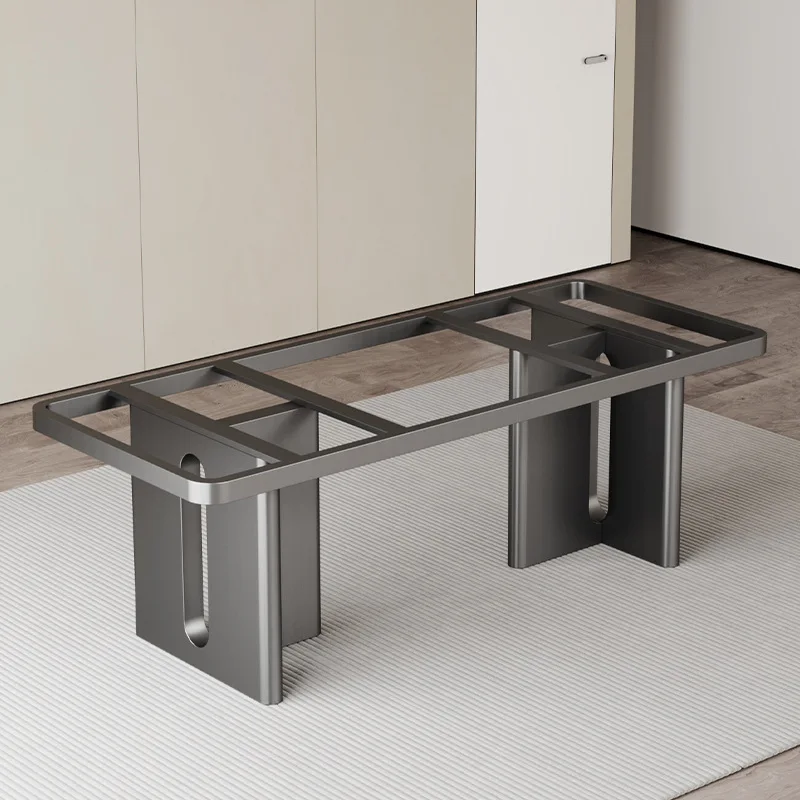 Italian light luxury stainless steel  legs  feet bracket custom marble rock slab table feet large plate table legs