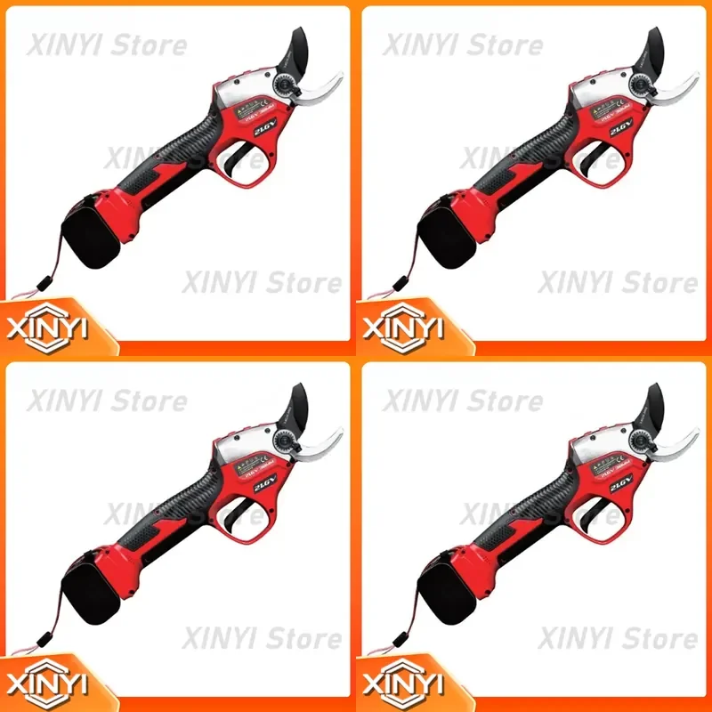 Electric Pruning Shears for Garden Tools Brushless Cordless for Thick Branches Lithium Battery Powered Pruner for Landscaping