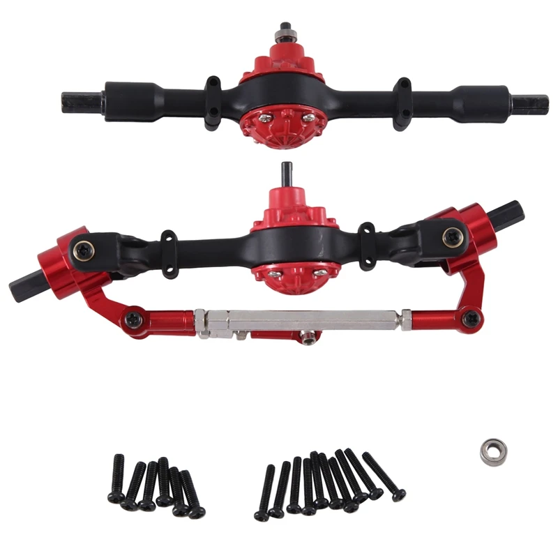 

Suitable For 1/16 C14 C24 B14 B24 B16 B36 RC Car Metal Upgrade Front And Rear Axle Assembly