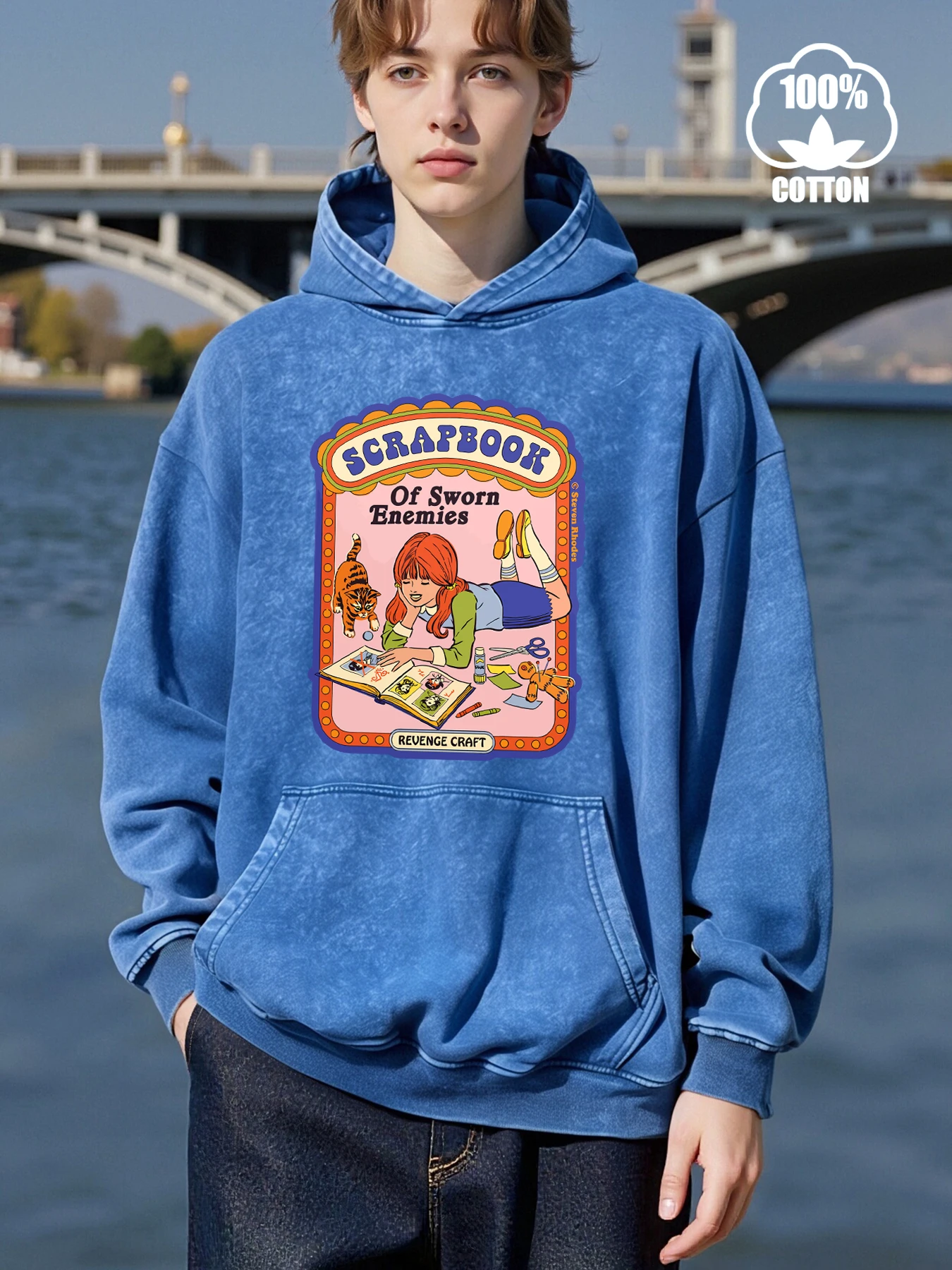 البومة شرب القهوة طباعة الرجال غسلها هودي موضة سترات قطنية عالية الجودة الخريف مريحة البلوز متعدد الألوان الذكور الشارع الشهير #2