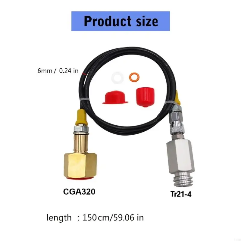 CO2 Инфляционный разъем Adapter Adapter Adapter CO2 Refill Hose для CO2