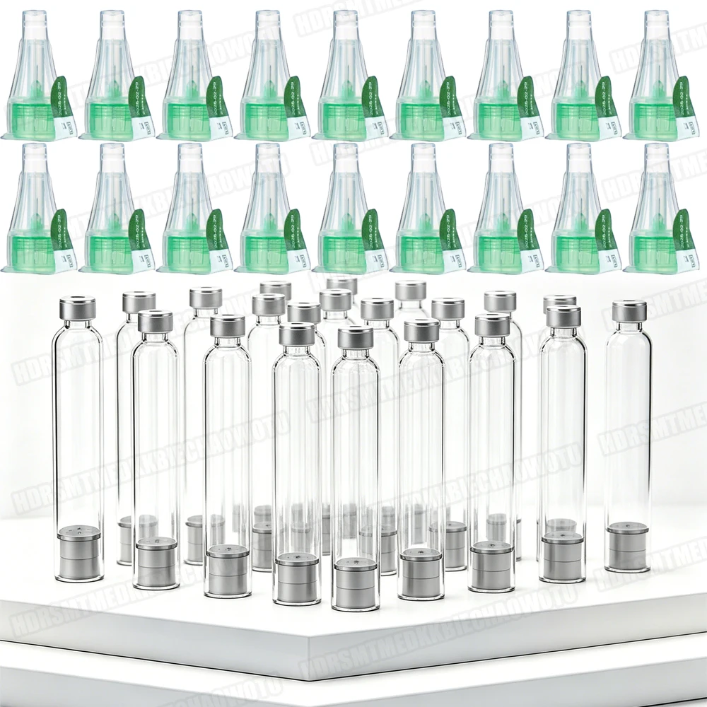 Sterile Disposable Insulin Pen Cartridges 3ml Empty Cassette Bottle Pen Tip for Injection Pen Sleeve Medical Aesthetics Beauty