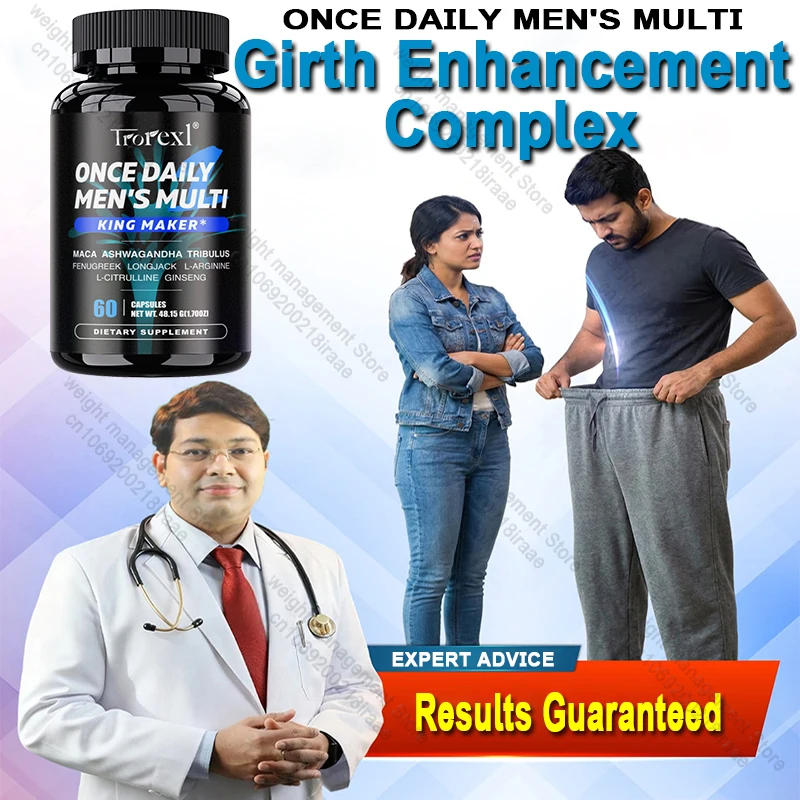 ONCE DAILY MEN'S MULTI Capsules Support Male Boner and Performance, L-ARGININE Complex for Men