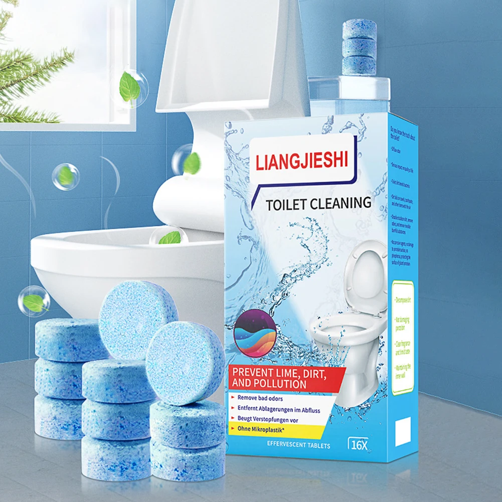 Powerful Toilet Cleaner Effervescent Tablets For Descaling Deodorizing Toilet Bowl Cleaners Bathroom Odor Eliminating Tool