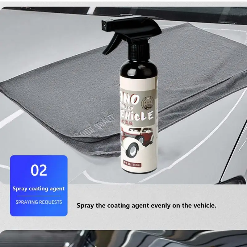 

Ceramic Coating Auto Crystal Wax Spray 300ml Exterior Repair Refresh Restoration Agent Automotive Interior Leather Renovator