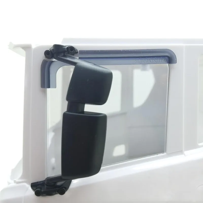 Tamiya LESU Tractor 1 Pair Acrylic Window Cover Rain Sun Visor For 1/14 Tamiya RC Truck Scania 770s 56368