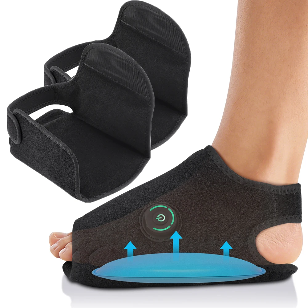 3-Speed Air Compression Foot Acupoint Massager Wireless Shiatsu Plantar Fasciitis Relief Rechargeable 1/2 Pcs Optional