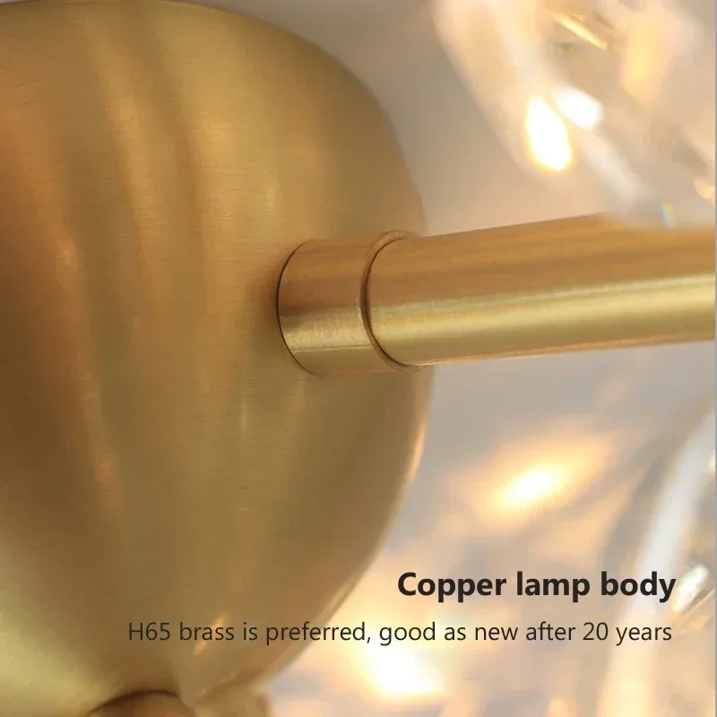 Modern Crystal LED Teto Lâmpada, Luminária para Corredor e Corredor, Flower Light para Entrada, Hall e Varanda, Luminária