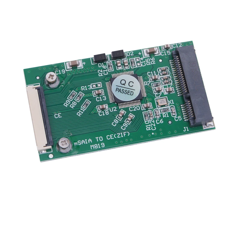 mSATA to CE ZIF Riser Board Adapter Mini SATA mSATA PCIE SSD to 40pin 1.8inch ZIF CE Converter Card for IPOD Toshiba Hitachi SSD