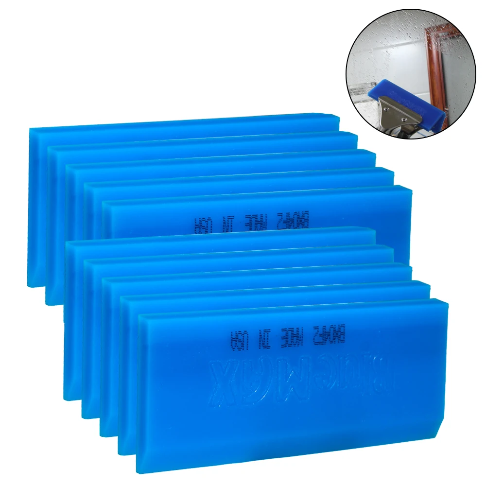 13*5cm BLUEMAX Rubber Scraper Window Tint Squeegee Blade Water Wiper Snow Removal Tool Vinyl Stickers Cleaner Car Accessories