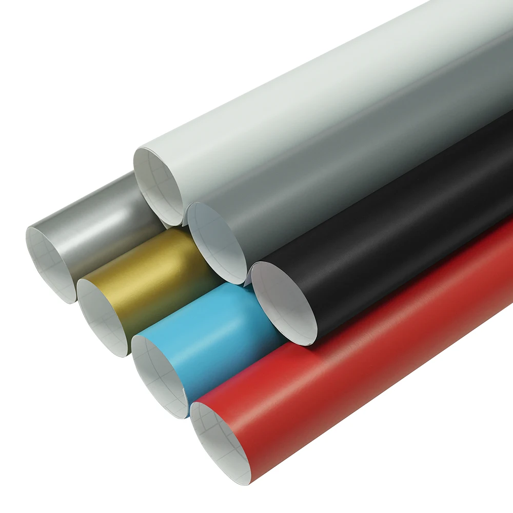 Premium Matte Car Vinyl Wrapping Film Air Bubble Free Waterproof UV Resistant Stretchable PVC Auto Body Decor Color Change Film