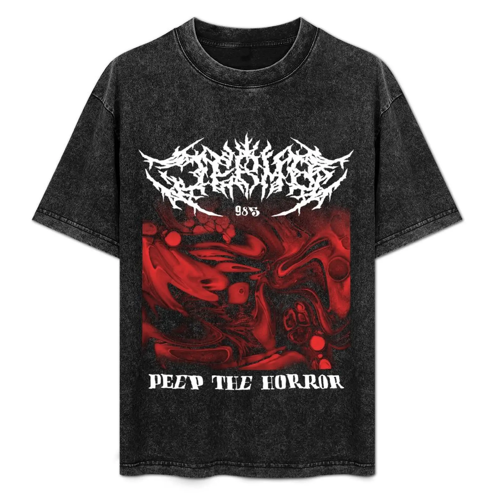 

Jerma Peep the Horror Metal T-Shirt Thanksgiving Casual Tee