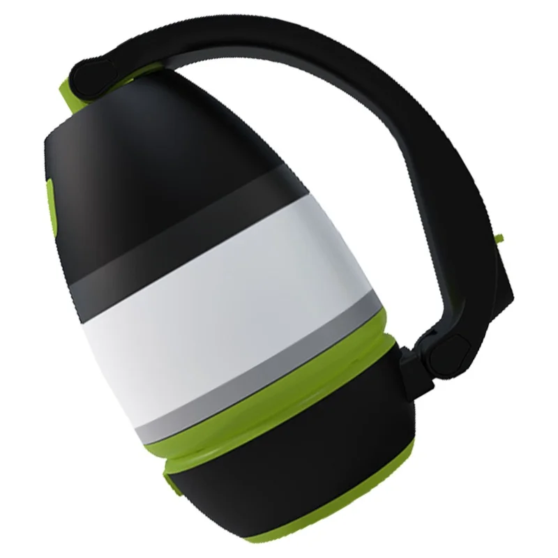 Camping Light Green LED Rechargeable Regulable Design Strong Lighting Portable ABS Material Emergency Lamp For Outdoor