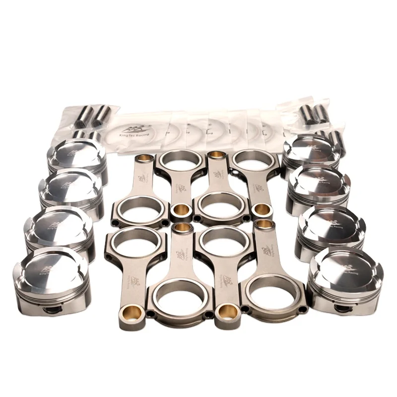 S63 S63B44 89mm Forjado 4032 Pistones de aluminio Forjados 4340 Juego de bielas de acero Tamaño estándar para F12 F13 F06 M6 S63TU V8