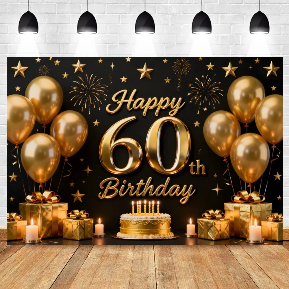 Backdrop Dekorasi Pesta Ulang Tahun Balon Glitter Anak Dewasa Ulang Tahun Kustomisasi Latar Belakang Fotografi Banner Studio Foto