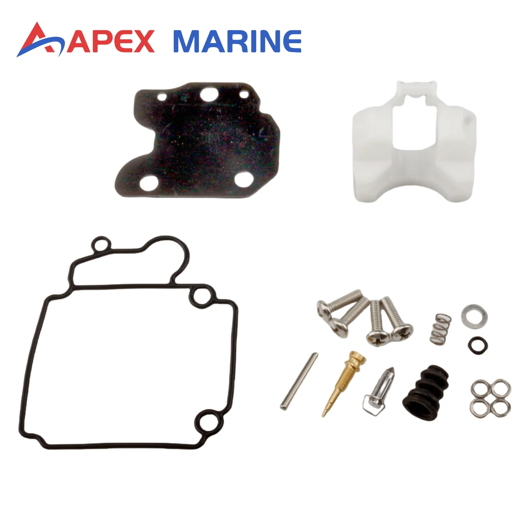 

6AH-W0093 Outboard Carburetor rebuild Kit Compatible with Yamaha 4-Stroke F 9.9 13.5 15 20 Marine Outboard Motors 6AH-W0093-01