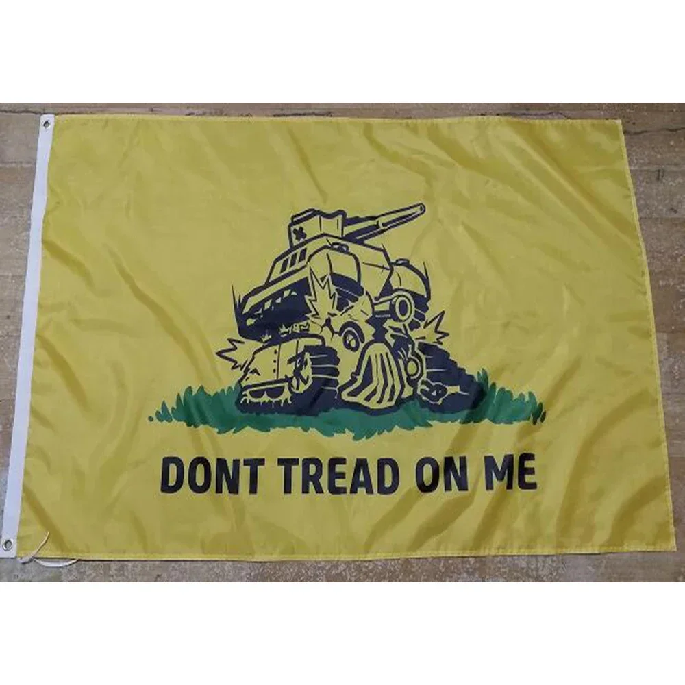 2X3FT CUSTOM TANK BANNER FOR DONT TREAD ON ME 150x90cm New Flag