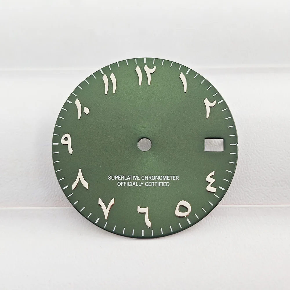 ساعة بقرص عربي للرجال ، حزام حركة ميكانيكي أوتوماتيكي ، مؤشر ، من من من من من نحن ، NH35 ، NH36