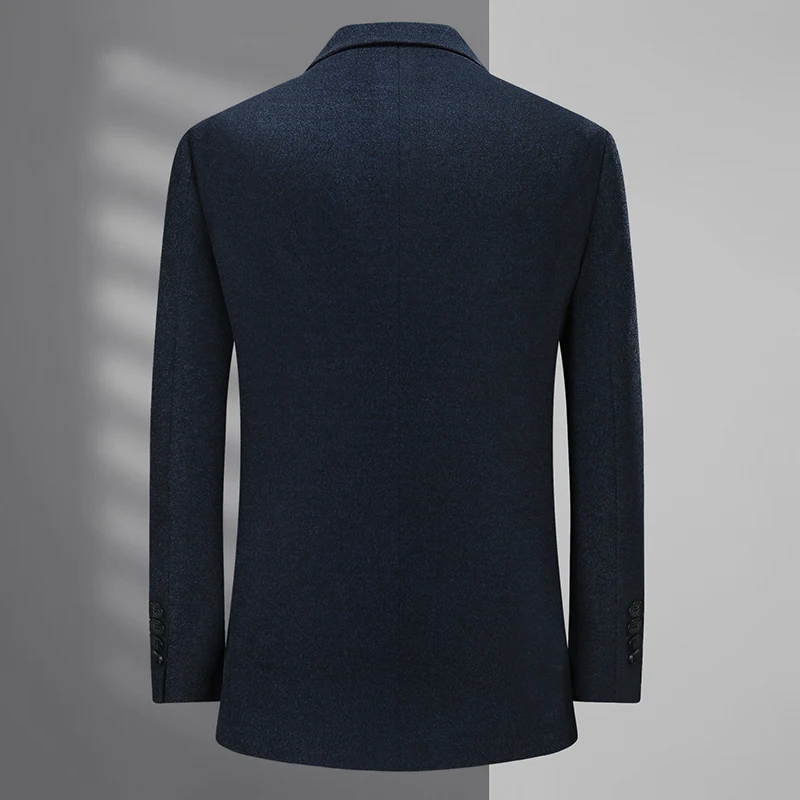 السترة كبيرة الحجم XL-7XL في الهواء الطلق الرجال موضة عادية الاتجاه رياضي بلون النمط البريطاني الأعمال شهم سترة الزفاف