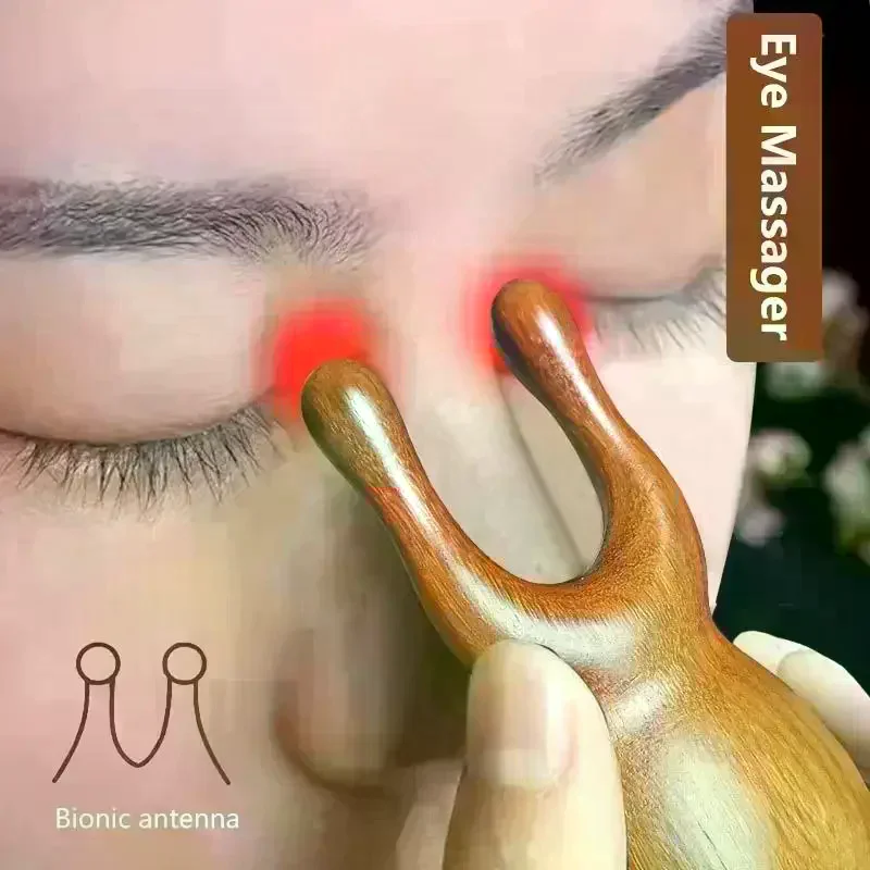 1/2Pcs Wooden Nose Gua Sha Massager Facial Massage Stick Pointing Massage Sandalwood Massage Tool For Guasha Scraping
